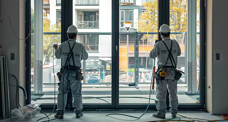 Patio Door Glass Replacement with Built-In Blinds in Opa-locka, FL