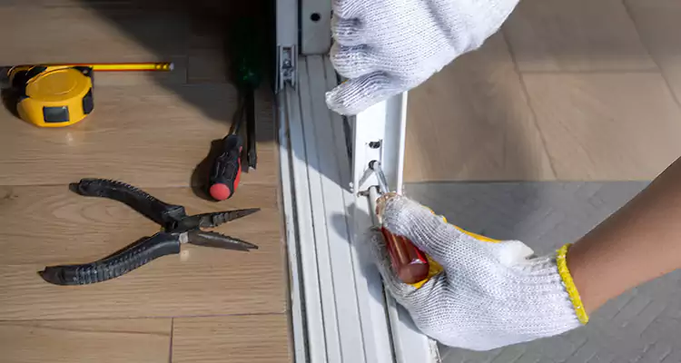 Backyard Sliding Door Track Repair in Opa-locka, FL
