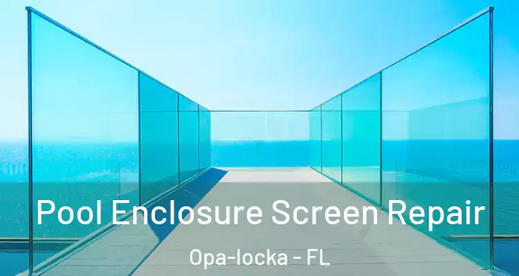 Pool Enclosure Screen Repair Opa-locka - FL