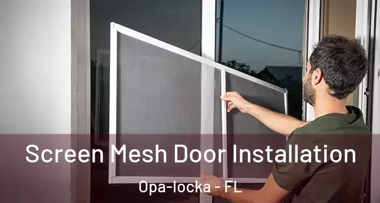 Screen Mesh Door Installation Opa-locka - FL